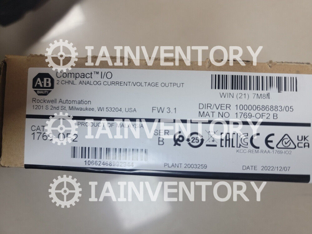 1PC Allen Bradley 1769-OF2 Next Day Air Available - ALLEN BRADLEY