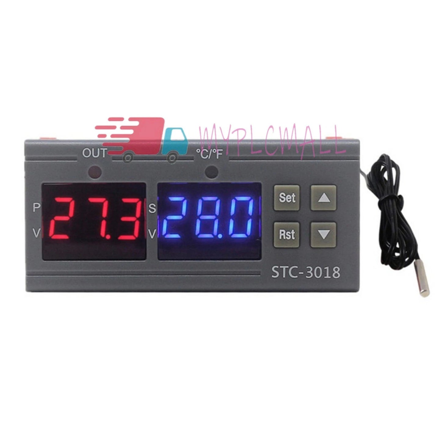 Temperature Controller Thermostat Temp Sensor Digital STC-3018 12V 24V 110V-220V
