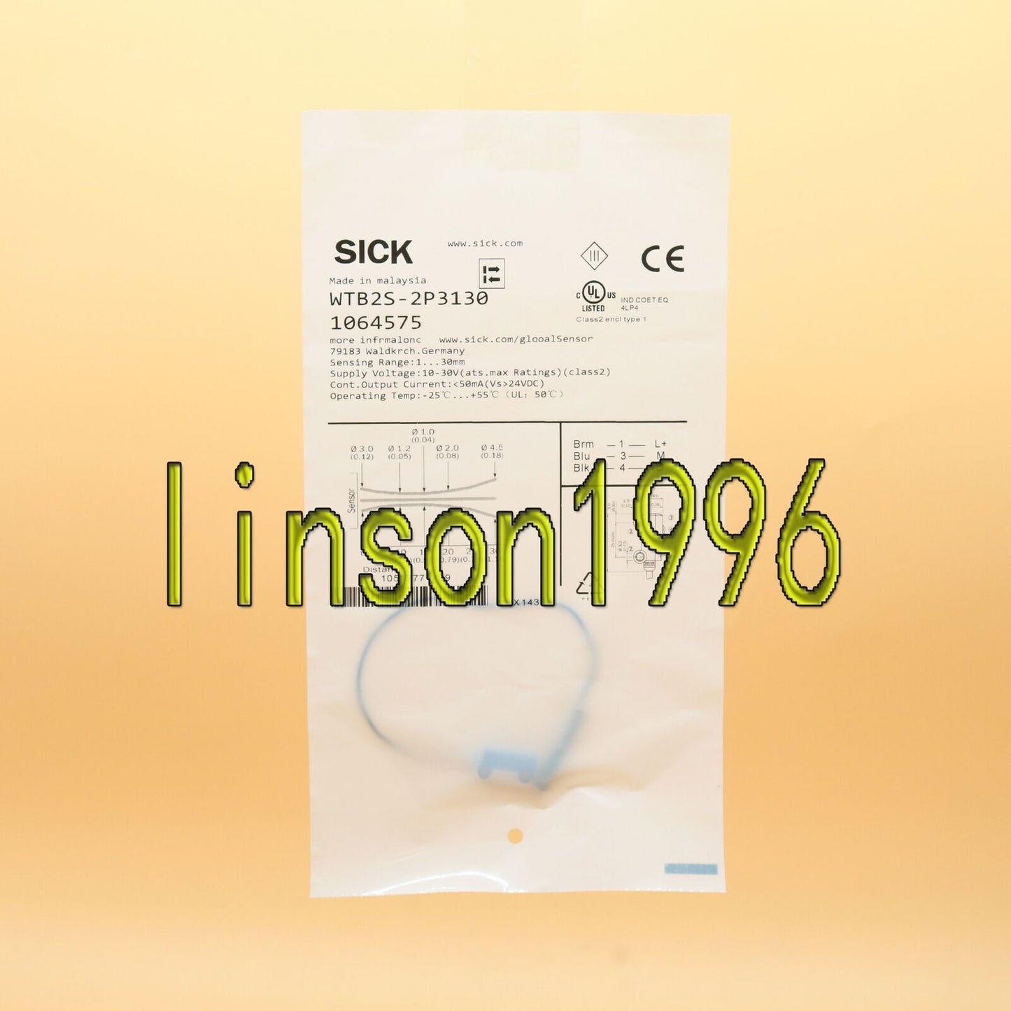 ONE SICK Photoelectric Sensor WTB2S-2P3130 - ONE SICK