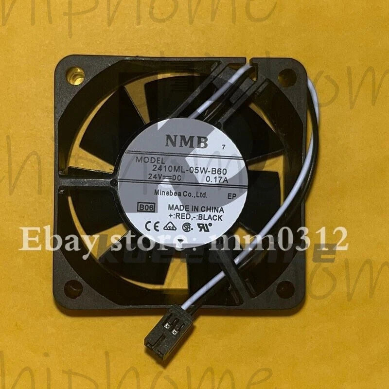 NMB-MAT 2410ML-05W-B60 6025 DC24V 0.17A 6CM 2-Wire Inverter Cooling Fan