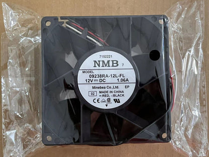 new 1pc NMB 09238RA-12L-FL 12V 1.06A 9038 large air volume 3-wire cooling fan