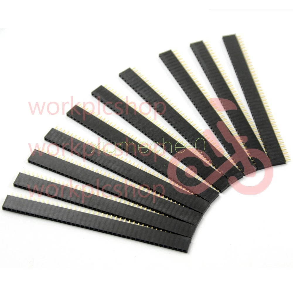 20PCS 40Pin 2.54mm Single Row Straight Female Pin Header Strip PCB Ardunio