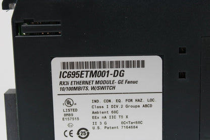 used GE Fanuc IC695ETM001-DG Ethernet Module - GE