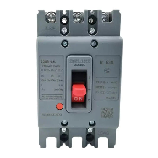 Delixi CDM6i Series CDM6i-63L/32002 Molded Case Circuit Breaker 3P