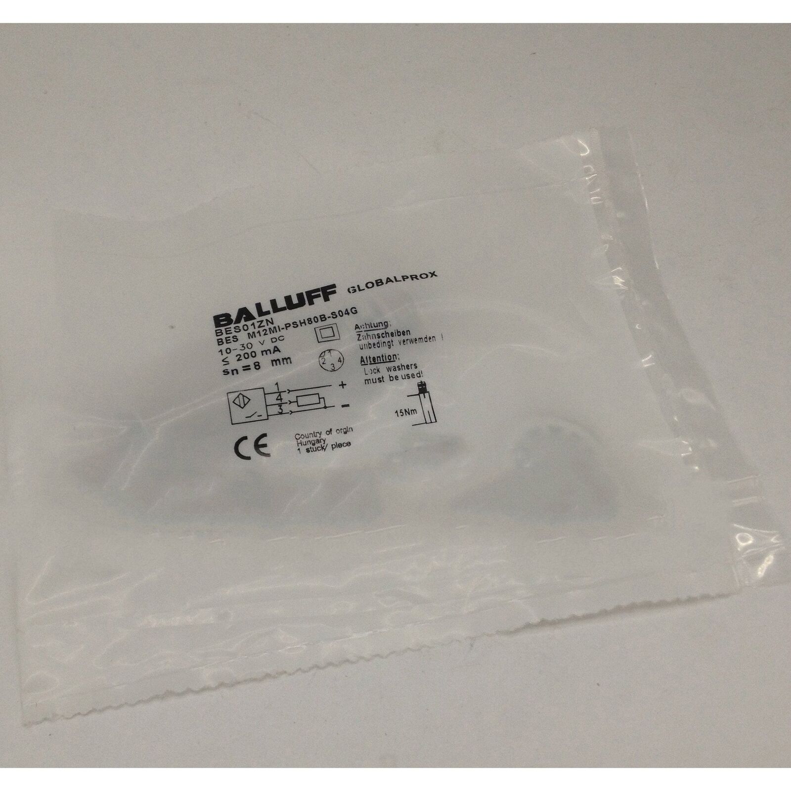 1PC BALLUFF Proximity Switch M12MI-PSH80B-S04G, Spot Stock - BALLUFF
