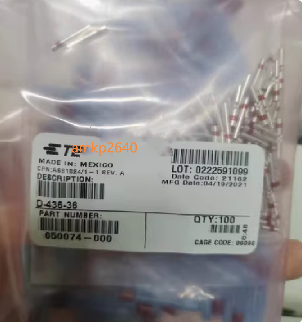100PCS D-436-36 Plastic Case Terminal 650074-000 KW - KOEED