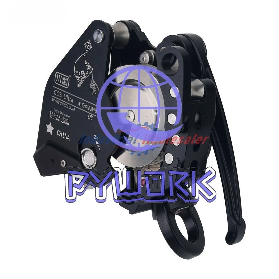 CCS-Ultra Ascent Descent Device Ascender Descender with 200kg Load&Swivel Mode