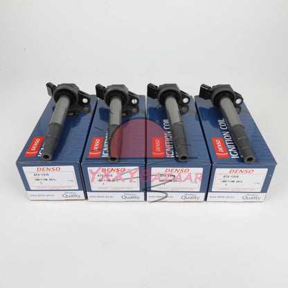 4PC Ignition Coil DENSO For Denso 90919-02258 673-1310 Corolla Prius 1.8L