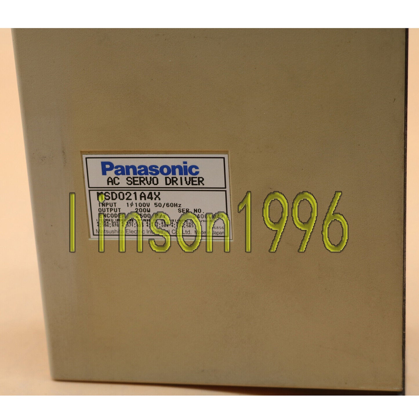 Panasonic MSD021A4X AC Servo Driver - Used - PANASONIC
