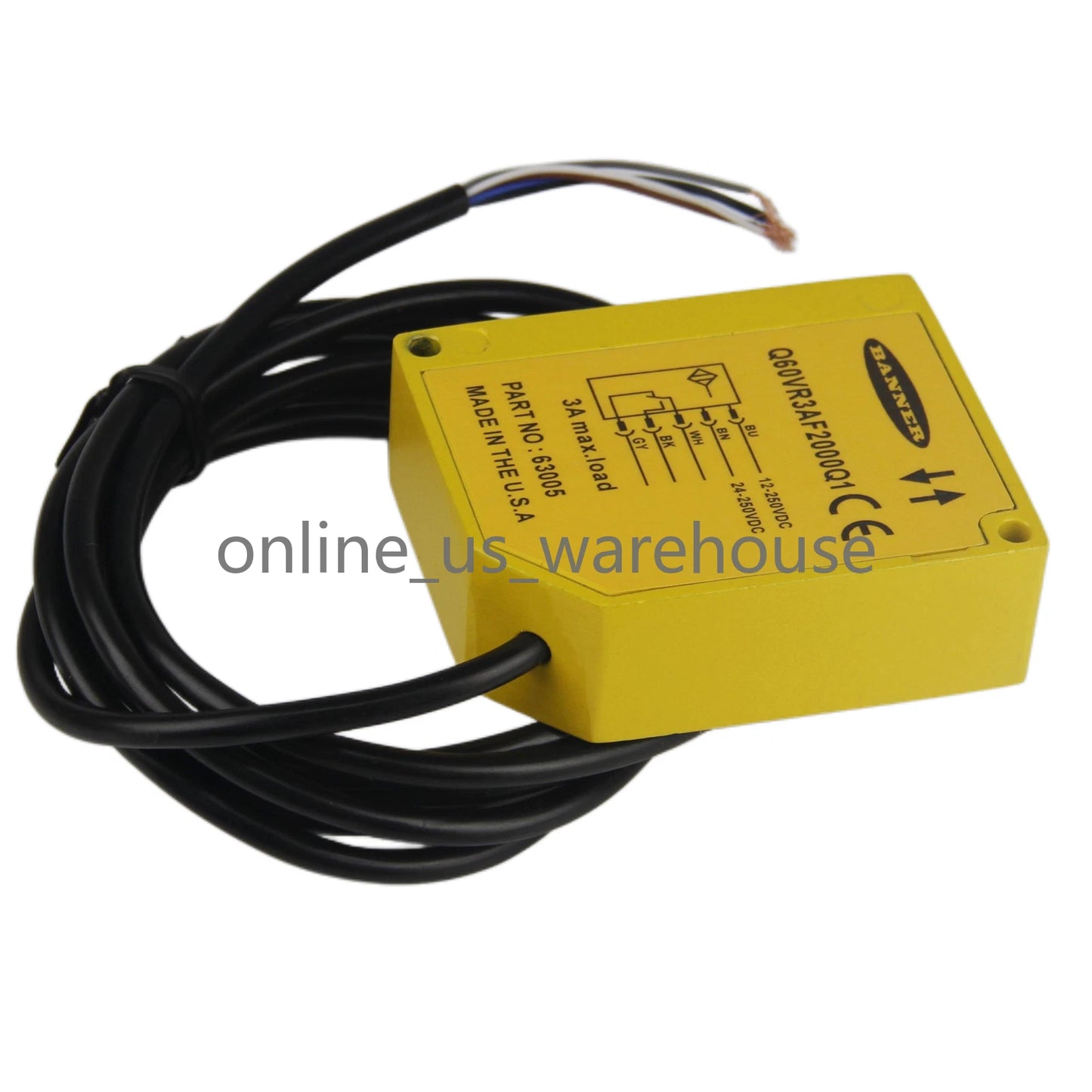 1PC BANNER Q60VR3AF2000Q1 Photoelectric Sensor - US Stock#I