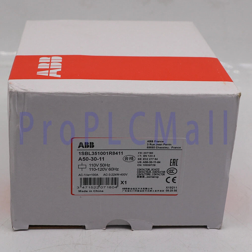 ABB A50-30-11 A50 Contactor A50-30-11-84 1SBL351001R8411, 1PC
