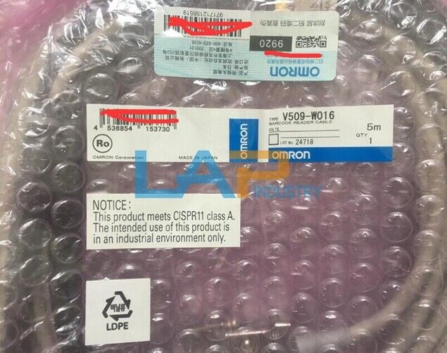 OMRON PLC Connecting Cable V509-W016 - 5M Length, New - OMRON PLC
