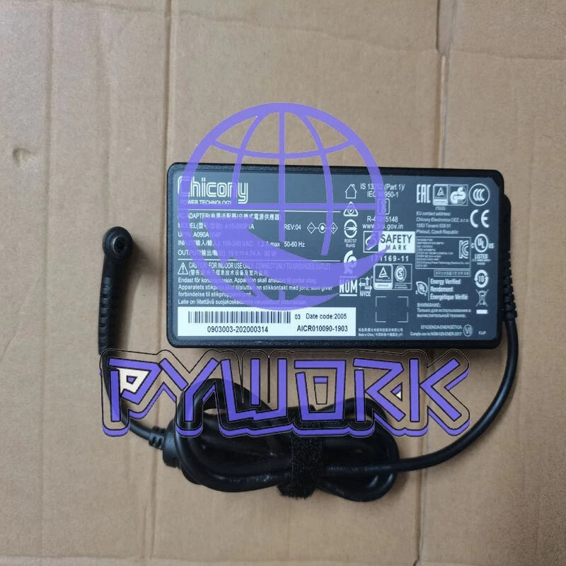 Chicony 19V 4.74A 90W A15-090P1A charger for Clevo NoteBook NK50SZ