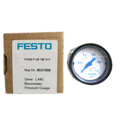 FESTO Pressure Gauge FESTO PAGN-P-40-1M-G14 8037006 - FESTO