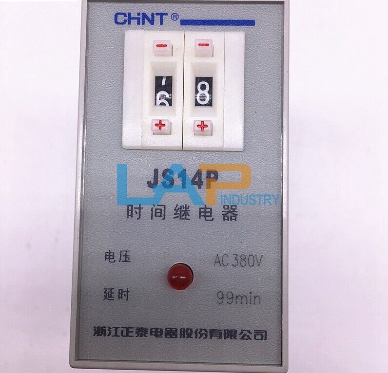 new 1PCS  For CHNT Digital time relay JS14P AC220V 50Hz 1min-99min