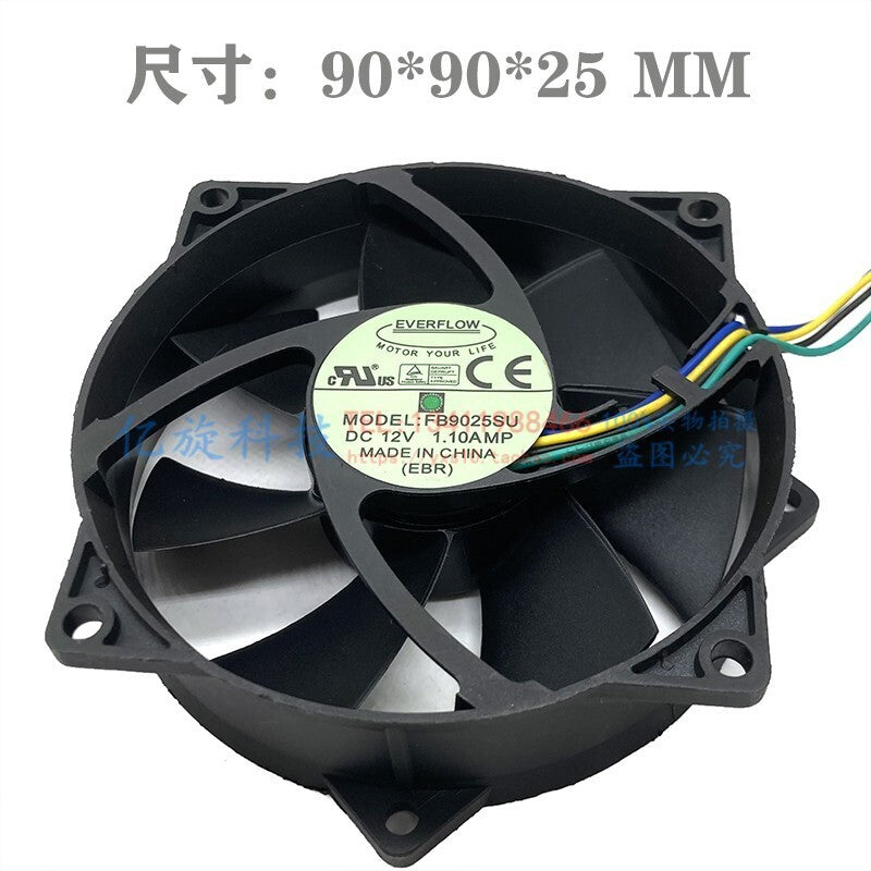 EVERFLOW   FB9025SU 9025 12V 1.1A CPU high airflow speed control cooling fan