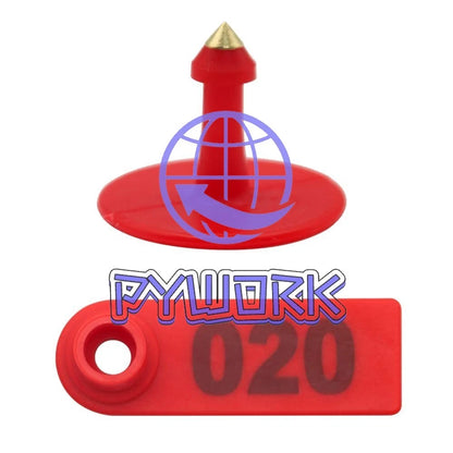 Sheep Ear Tag 001-100 Number Plastic Livestock Tags Goat With Punch Applicato...