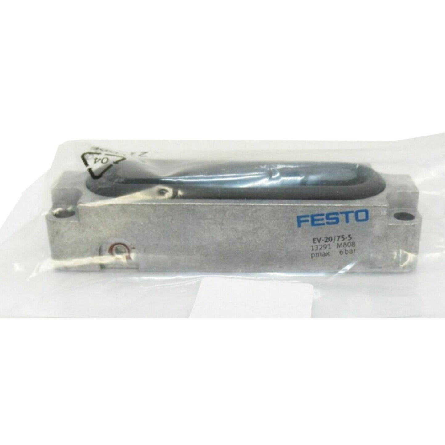 New In-Box FESTO Cylinder Clamping Device with Model EV-20/75-5 13291 - FESTO