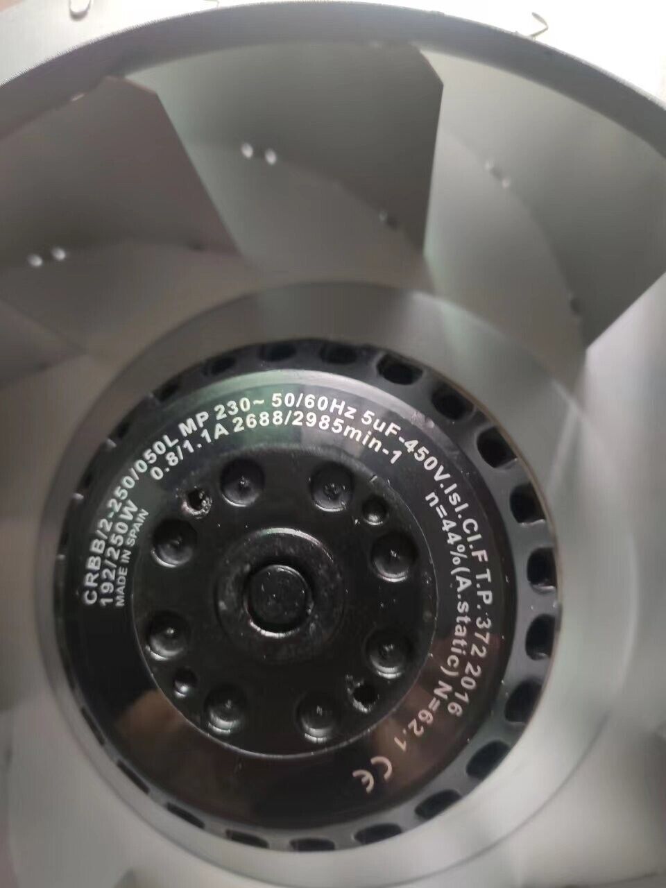 new 1 PCS EMC Fan CRBB/2-250/050L MP AC230V 192/250W centrifugal fan cooling fan - EMC