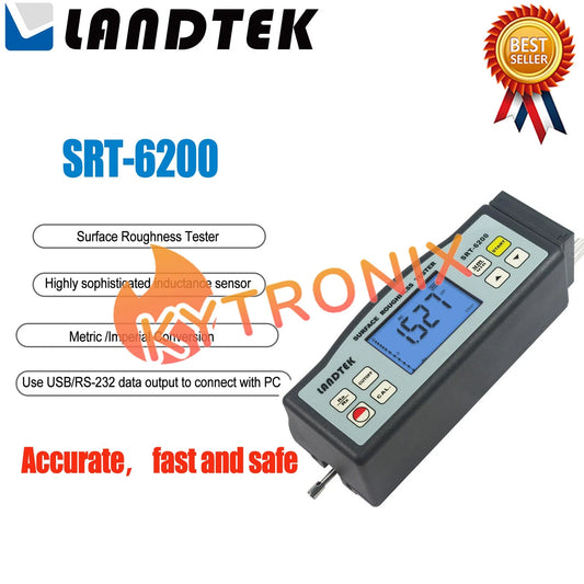 LANDTEK SRT-6200 Surface Roughness Meter Gauge Tester 0.05~10um Ra 100um Rz