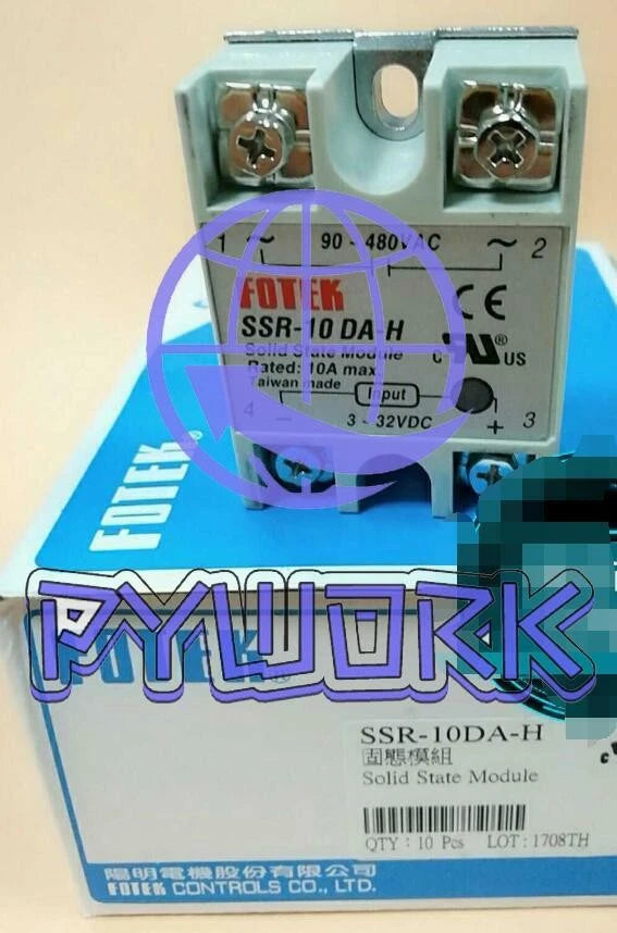 1PC Fotek Soild State Relay SSR-10DA-H free shipping