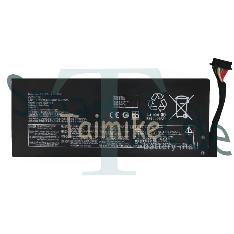 81Wh L23M2PK0 Battery For Lenovo Legion Go 8APU1 AMD Handheld L23B2PK0 L23D2PK0～