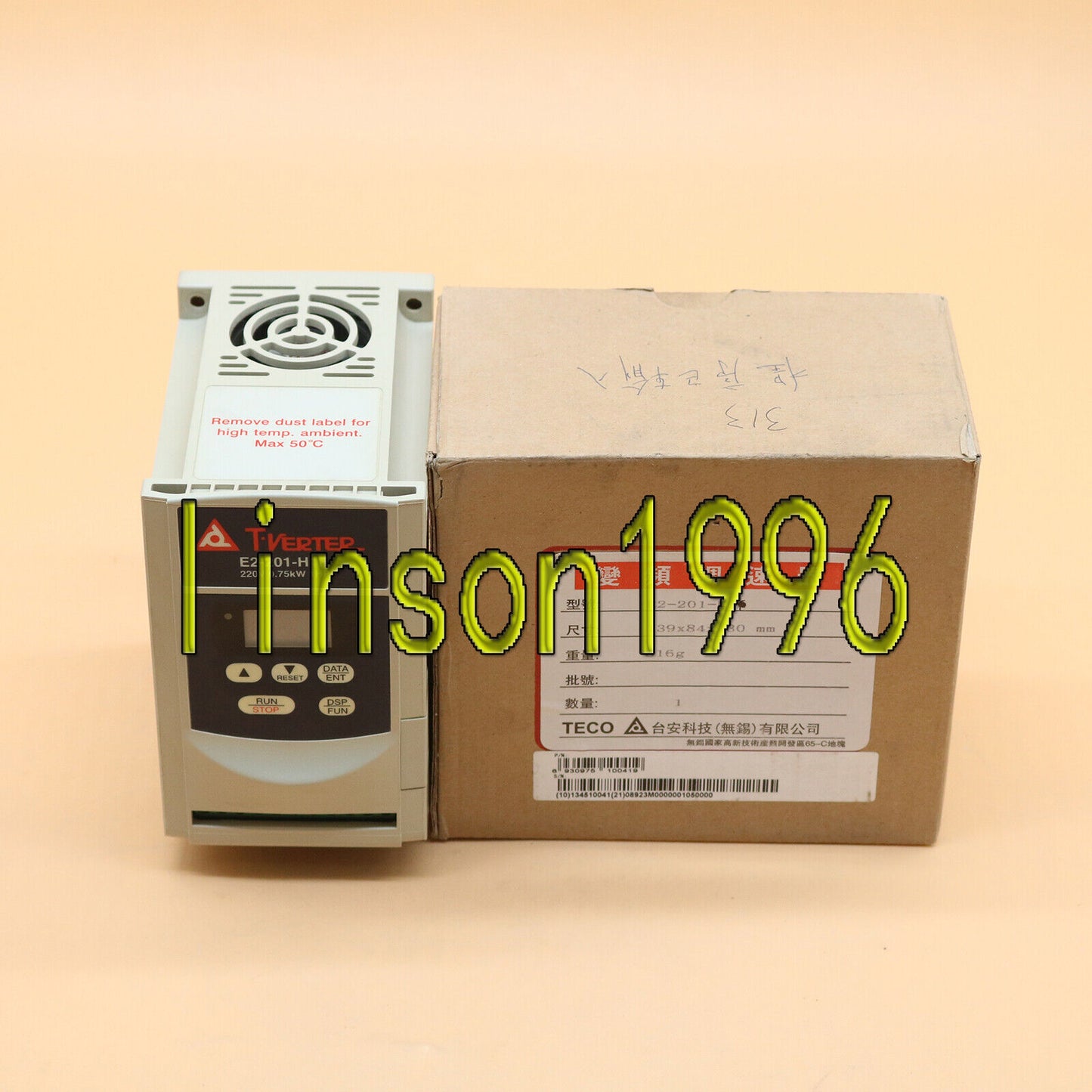 new TECO INVERTER E201-H1F In Box One year - TECO