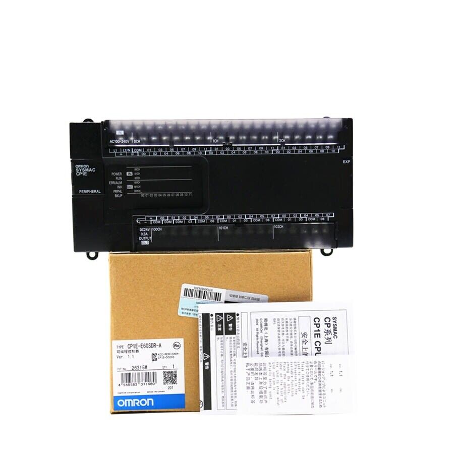 new CP1E-E60SDR-A OMRON PLC WITH ONE YEAR ping#HT - OMRON