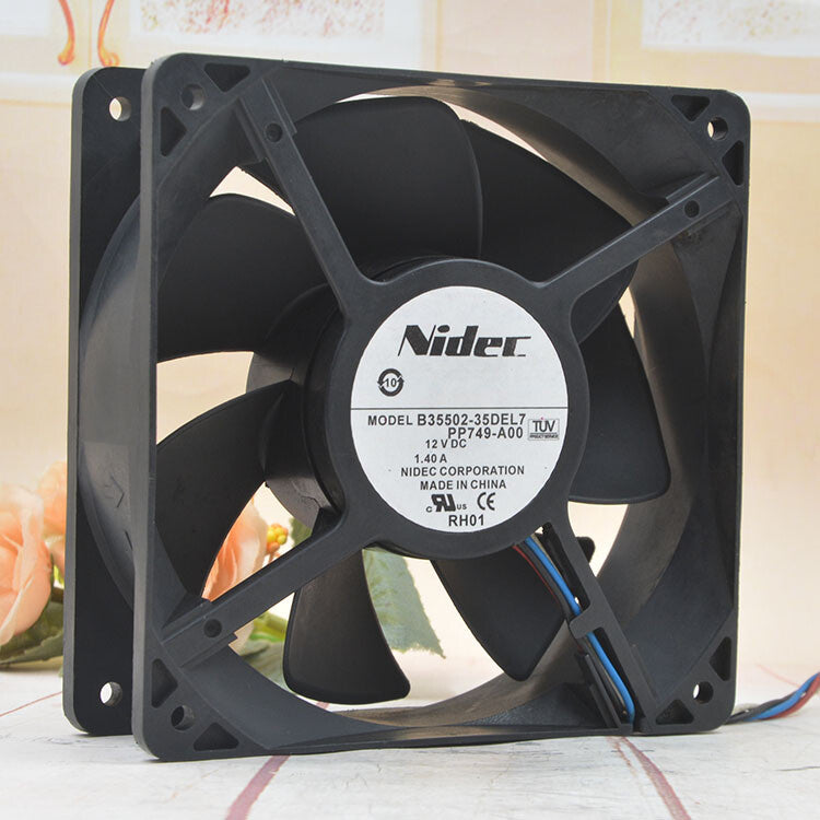 1pcs  NIDEC B35502-35DE 12CM 12V 1.40A B35502-35DEL7 12038 pwm speed control fan