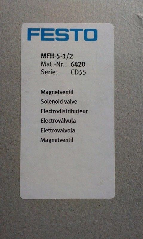 1PC Festo MFH-5-1/2 6420 In Box Free Shipping
