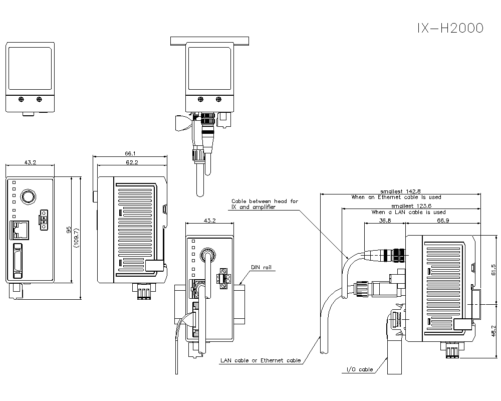new KEYENCE IX-H2000 Sensor Controller Host - KEYENCE