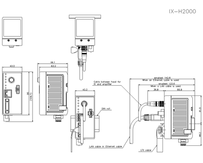 new KEYENCE IX-H2000 Sensor Controller Host - KEYENCE