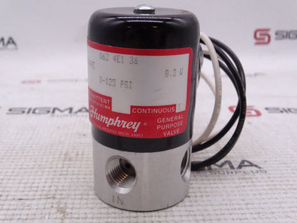 HUMPHREY 062-4E1-36-120-50/60 VALVE: High-Performance Valve - HUMPHREY