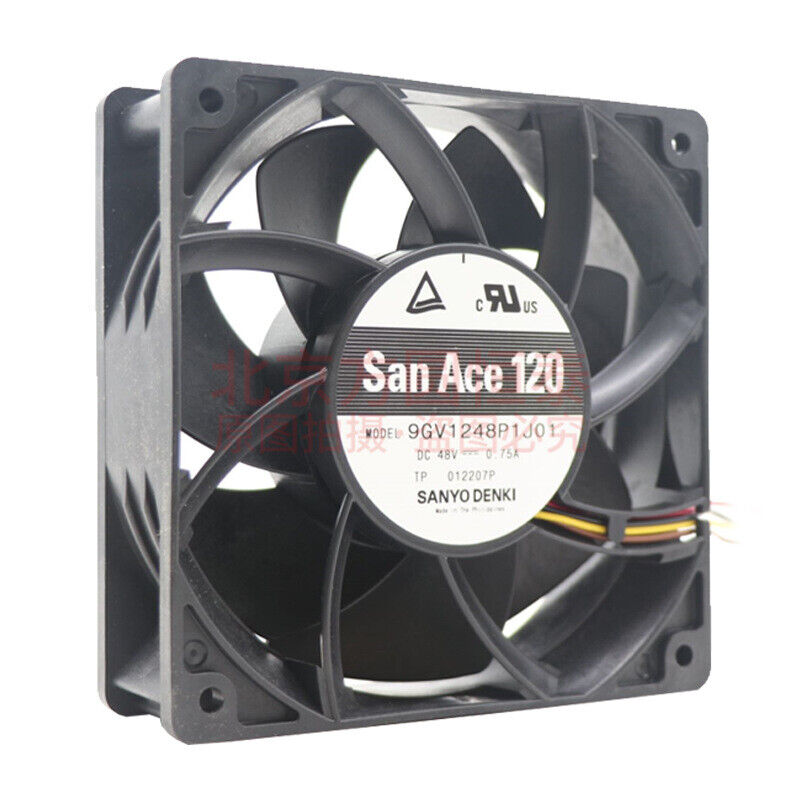 new 1pcs SANYO 9GV1248P1J01 48V 0.75A 12038 12CM 4-wire Server Cooling Fan