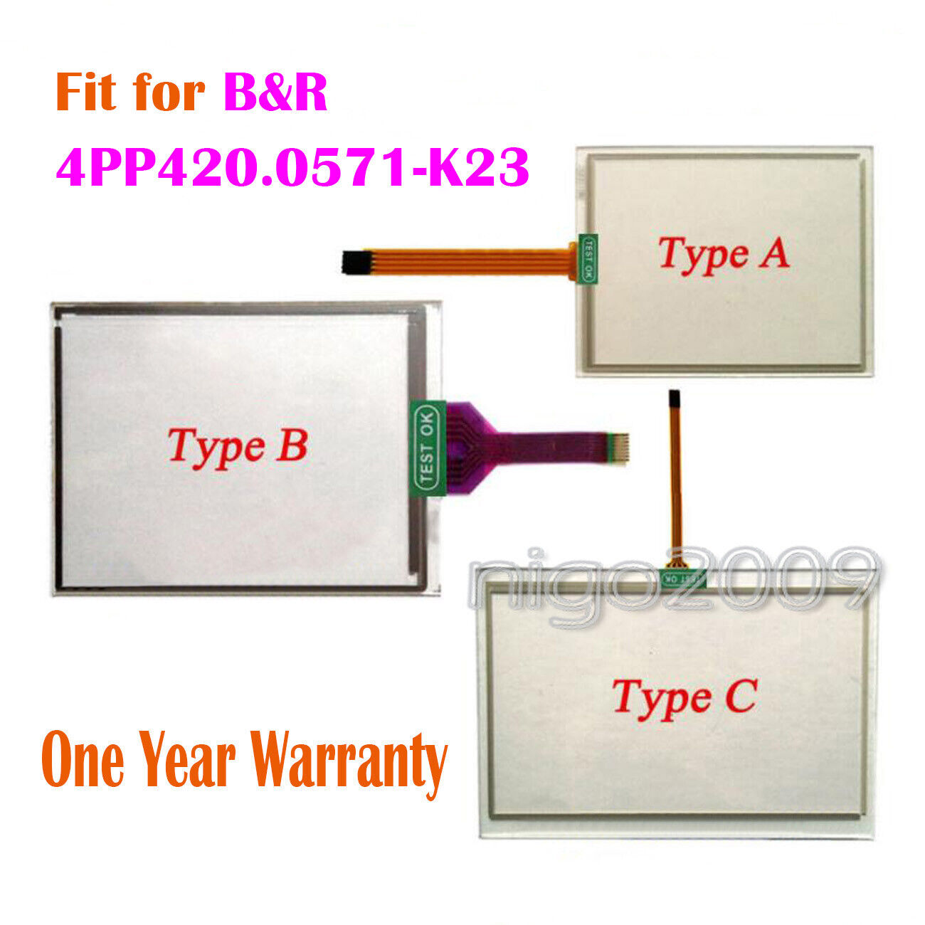 B&R 4PP420.0571-K23 Touch Screen Glass Panel - B&R
