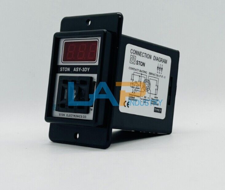 STON Digital Time Relay ASY-3DY AC220V 50/60HZ 99.9S-999M - STON