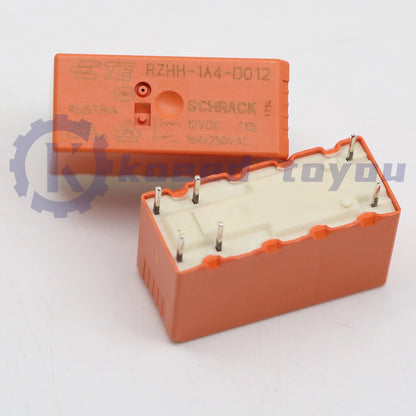10Pcs Tyco RZHH-1A4-D012 12VDC Power Relay 6Pins 16A 250VAC US*