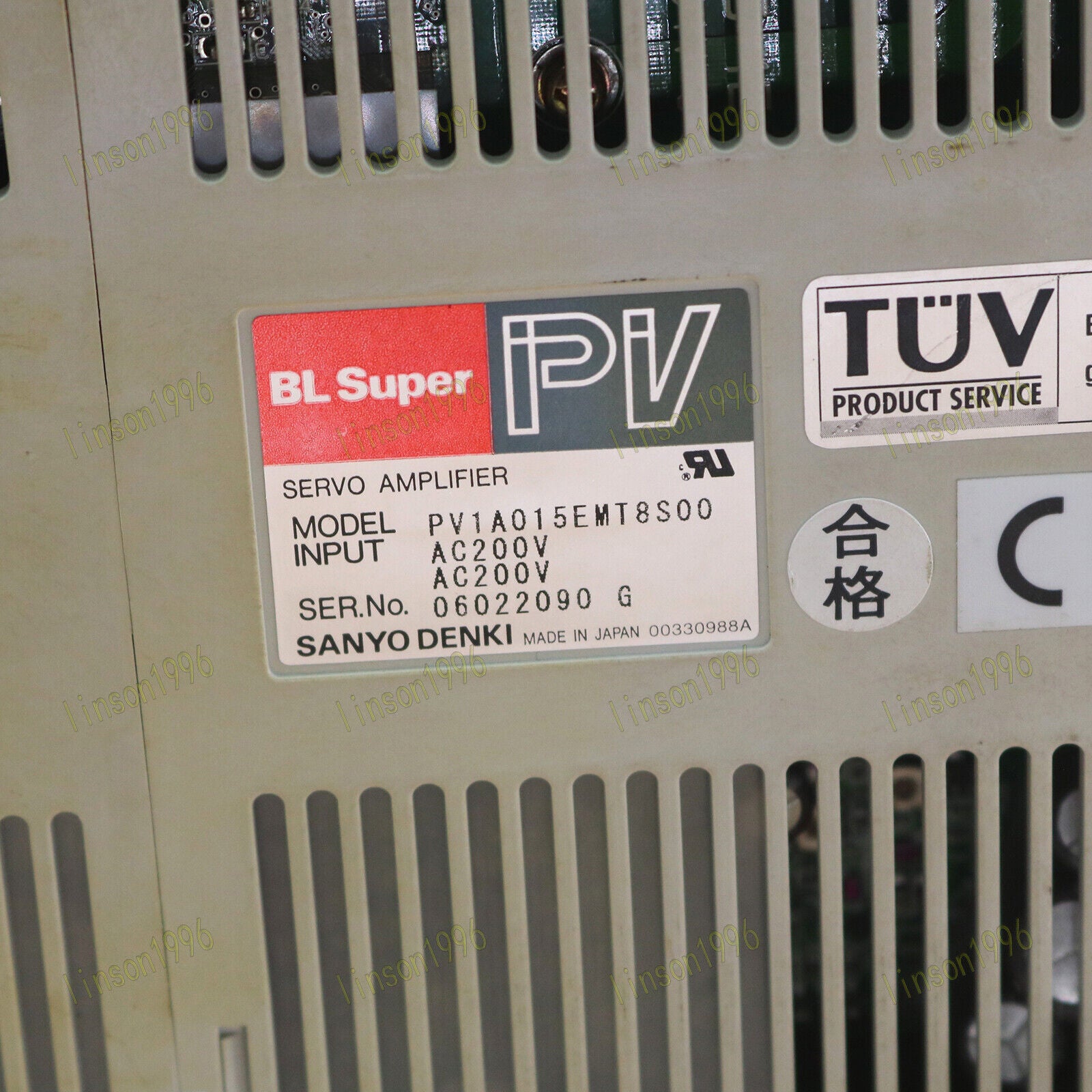 Used Sanyo Denki PV1A015EMT8S00 Servo Drive Tested In Good - SANYO DENKI