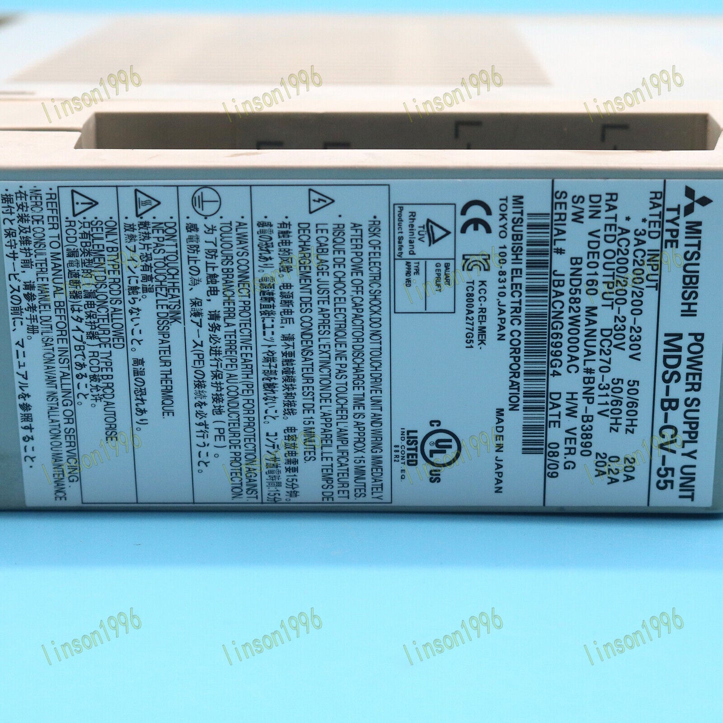 Used ONE MDS-B-CV-55 Mitsubishi Power Supply – Good Condition - MITSUBISHI