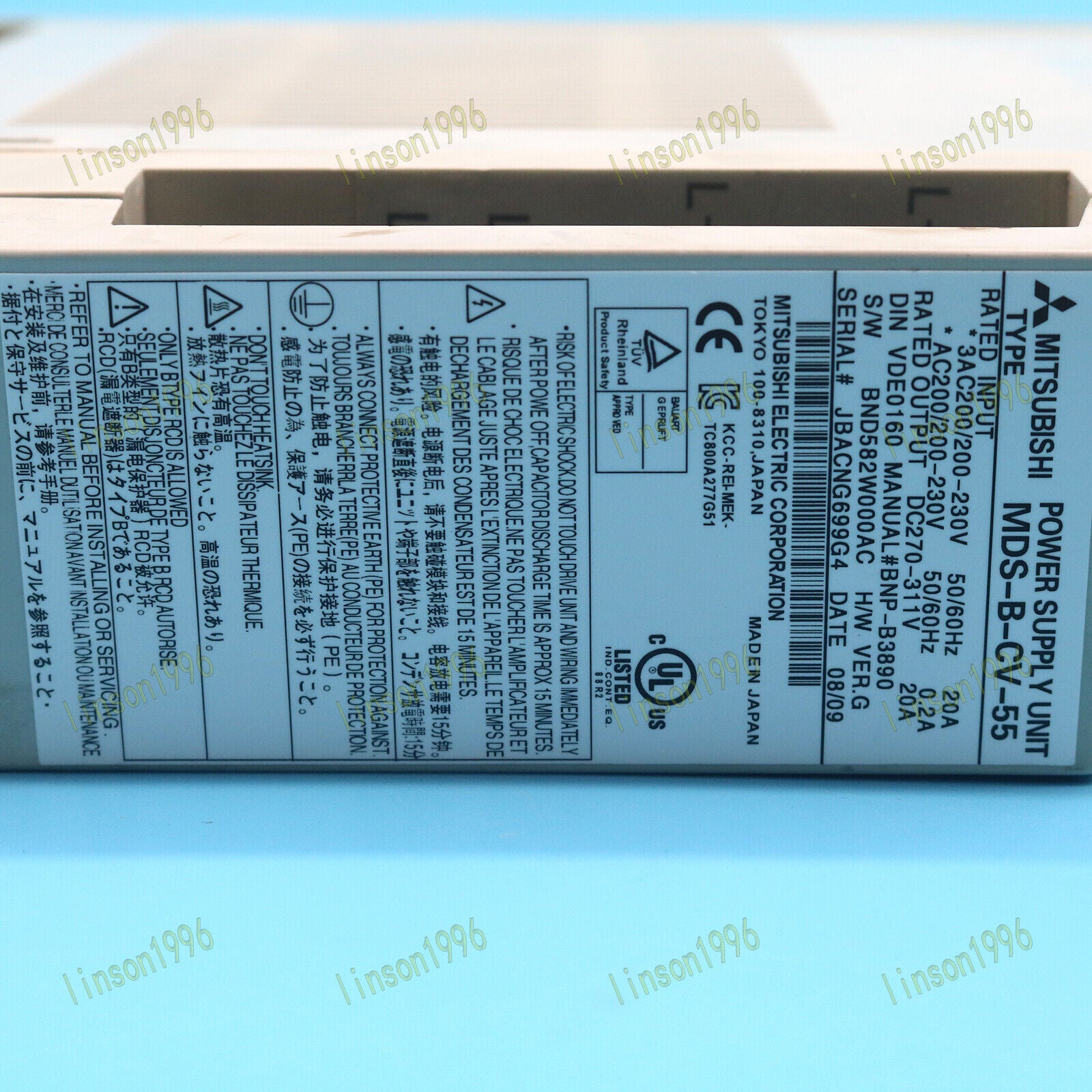 Used ONE MDS-B-CV-55 Mitsubishi Power Supply – Good Condition - MITSUBISHI