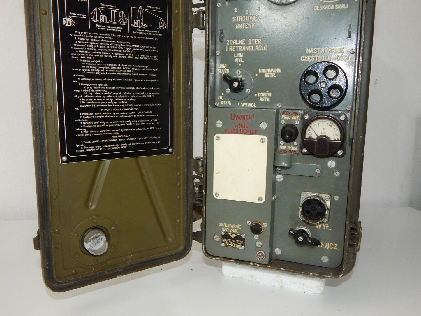 Used Radio R-105d Soviet Military Radio - RUSSIAN