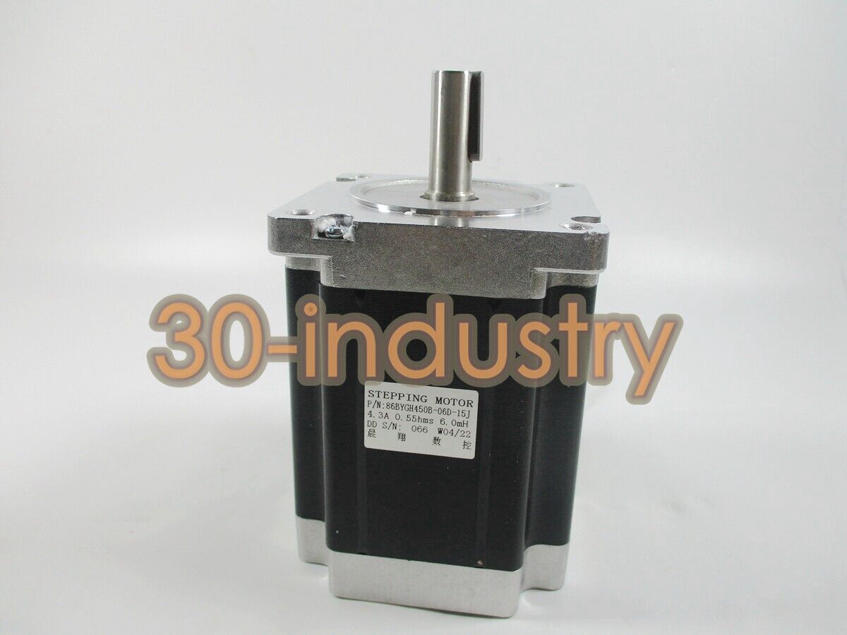 86BYGH450B Stepper Motor 2-Ph Shaft 12.7mm with Slot - KOEED