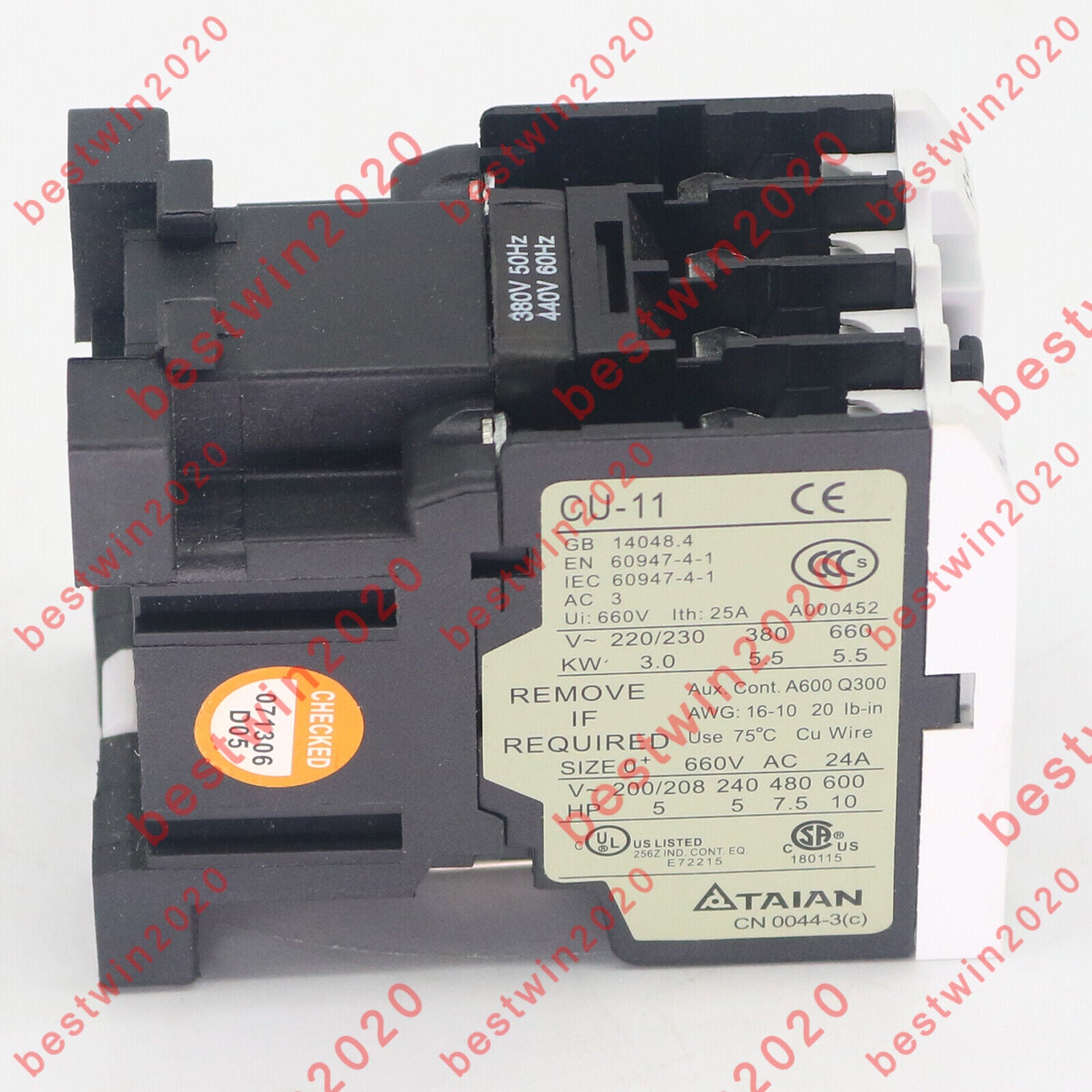 new TECO CU-11 380V  AC Contactor