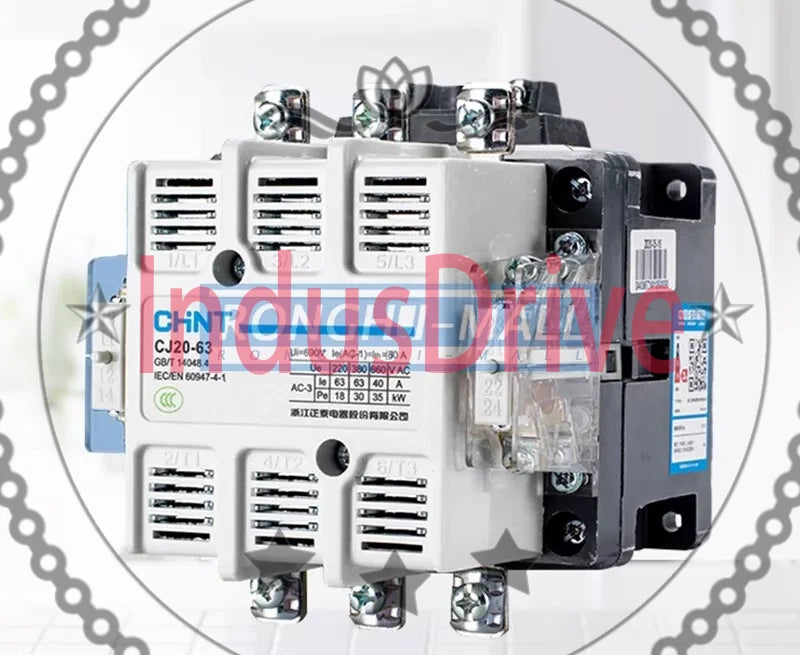 1PCS FOR CHNT AC contactor CJ20-63A 220V 380V 63A -5℃~+40℃
