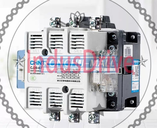 1PCS FOR CHNT AC contactor CJ20-63A 220V 380V 63A -5℃~+40℃