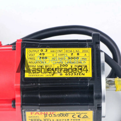 1PC FANUC A06B-0113-B075#7008 SERVO MOTOR