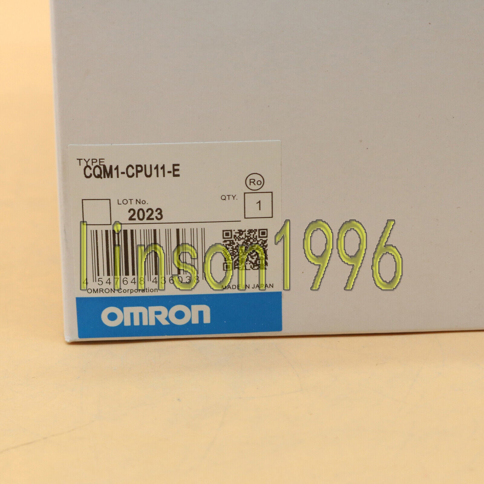 Omron CQM1-CPU11-E PLC CPU Unit 1 Year Warranty - OMRON