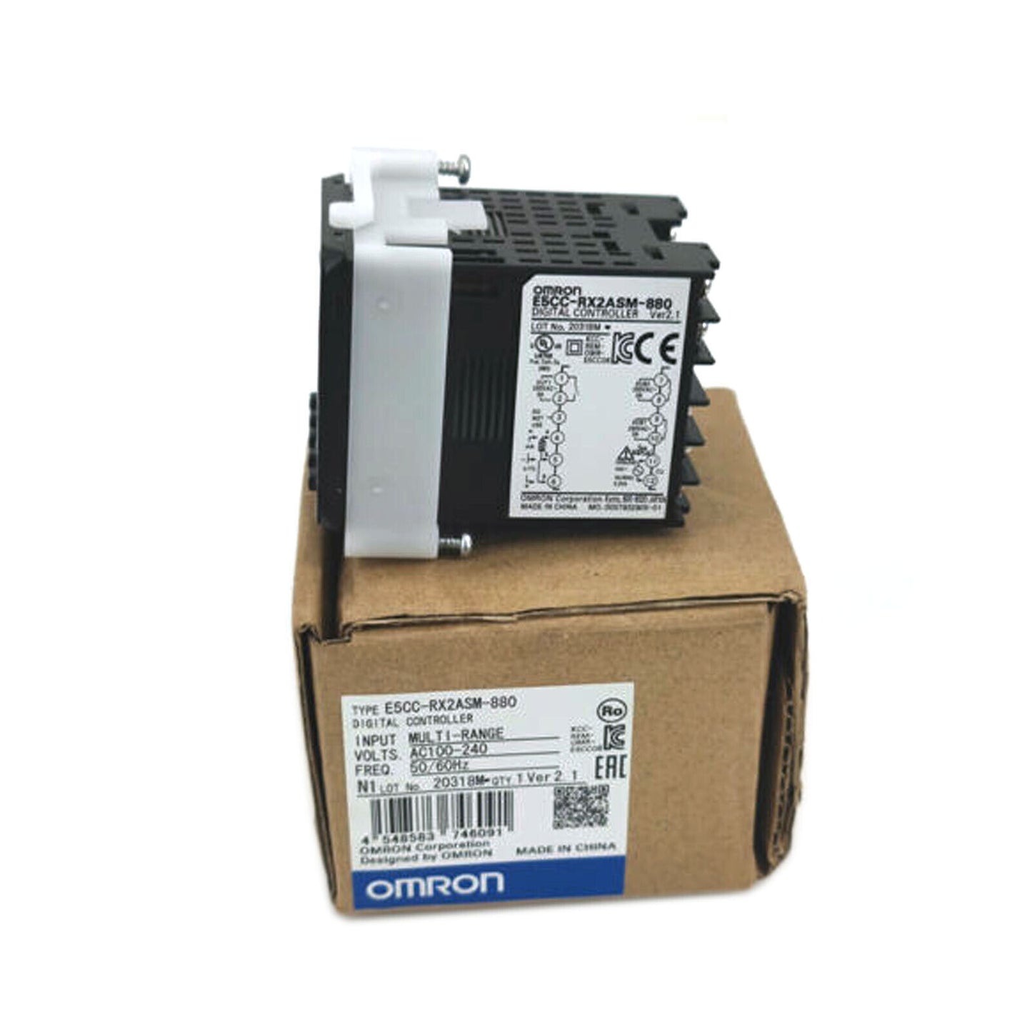OMRON E5CC-RX2ASM-880 Temperature Controller 100-240VAC with 4-20mA Output and 880 Series - OMRON