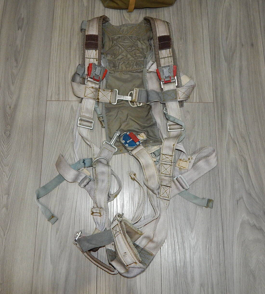Used Soviet Russian Parachute PSU-36 Ejection Seat K-36 Orange Belt IPS-72 Harness - PARACHUTE EQUIPMENT