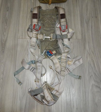 Used Soviet Russian Parachute PSU-36 Ejection Seat K-36 Orange Belt IPS-72 Harness - PARACHUTE EQUIPMENT